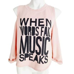 Forever 21 cold shoulder sweatshirt Size small pink